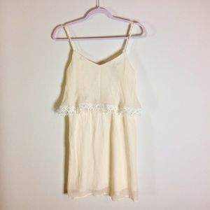 Summer lacy trim dress